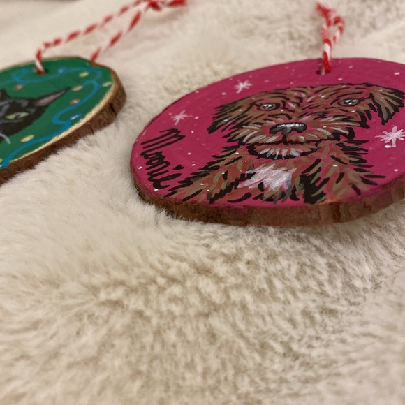 Custom Hand Painted Pet Ornaments - 1/$30 or 2/$45 - 3-4in - Picture 2 of 14
